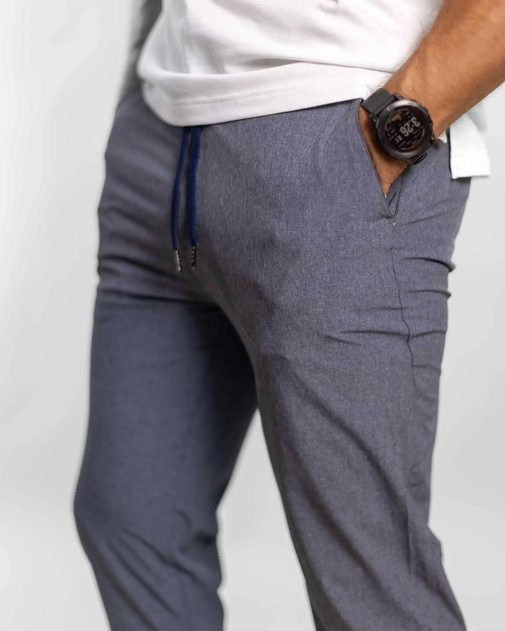 [AIRLOOM] Rover Pull On Pant - Heather Blue