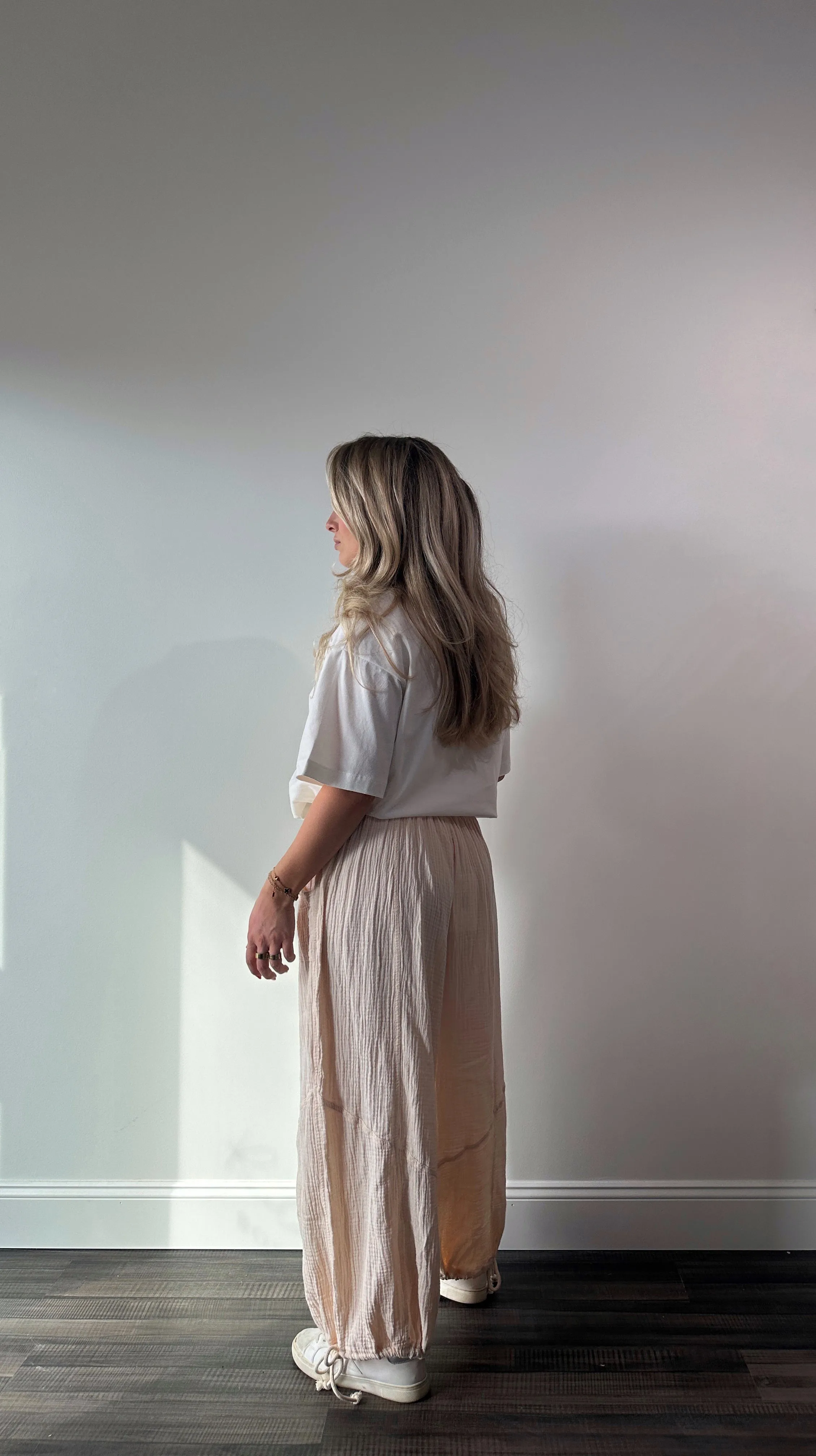 Ally Drawstring Cotton Pants