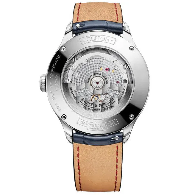 Baume & Mercier Men's Blue Clifton Watch 10548