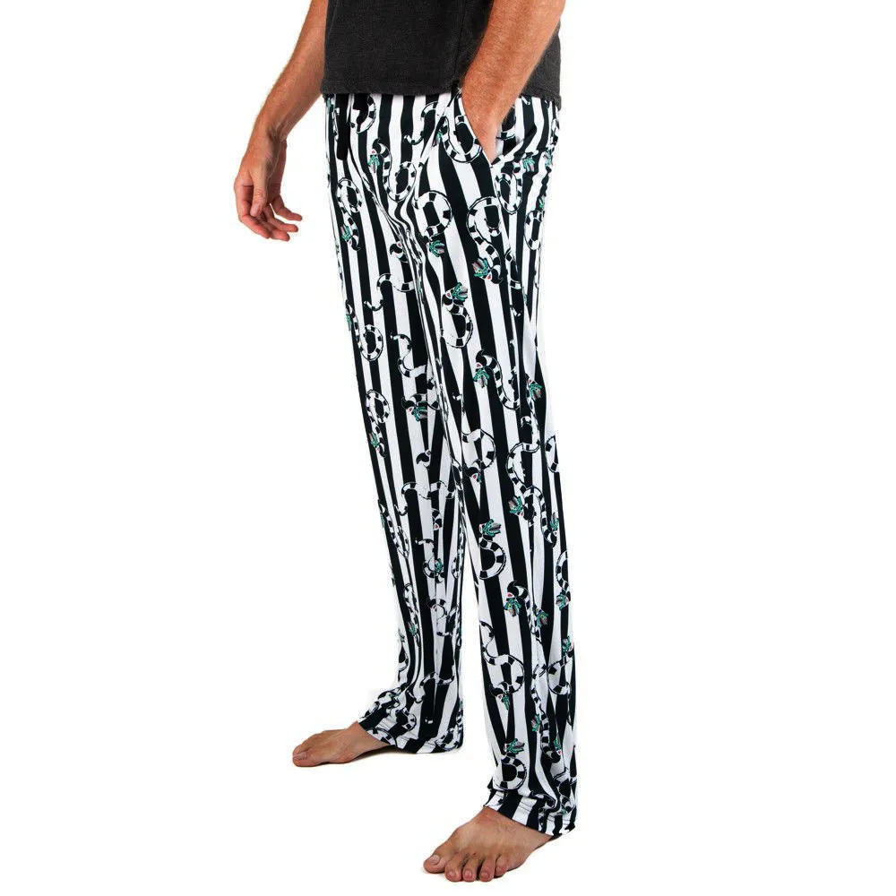 BEETLEJUICE SANDWORM STRIPE UNISEX SLEEP PANTS