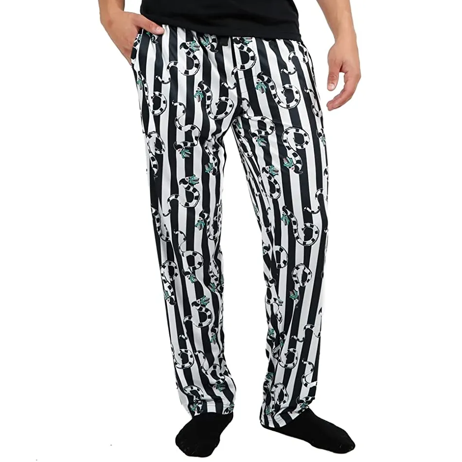 BEETLEJUICE SANDWORM STRIPE UNISEX SLEEP PANTS