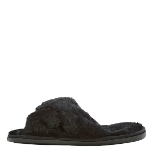 Brahny W Plush Slipper Black