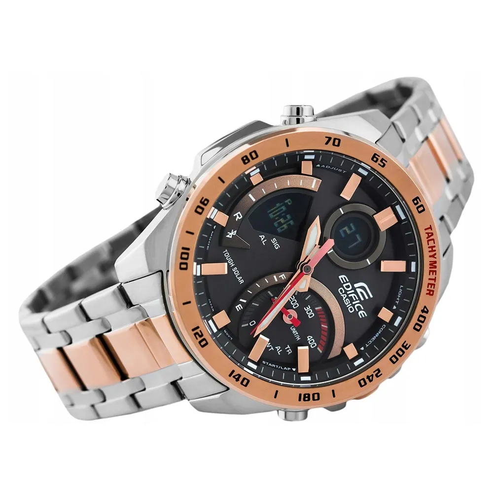 Casio Edifice Two-Tone Digital Chrono Series Men's Sport Watch - ECB900DC-1A