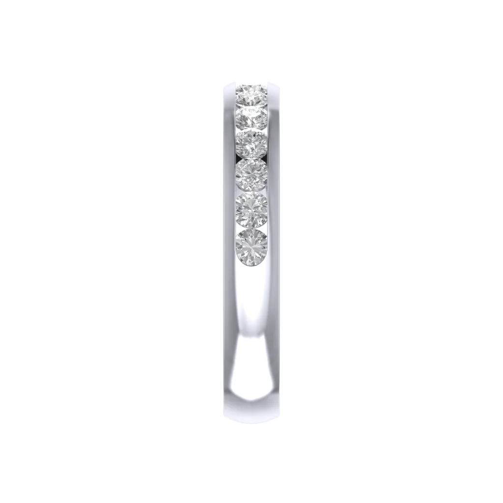 Channel Set Classic Round Diamond Ring