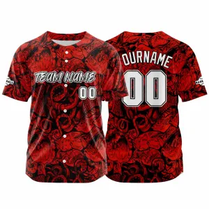 Custom Baseball Uniforms High-Quality for Adult Kids Optimized for Performance Seabed-Red