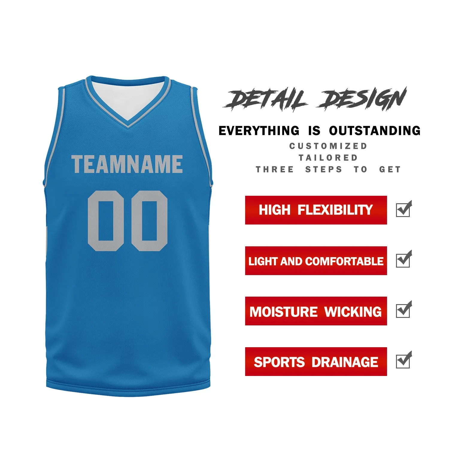 Custom Blue Classic Style Sports Uniform Basketball Jersey BBJ01-D020105-11