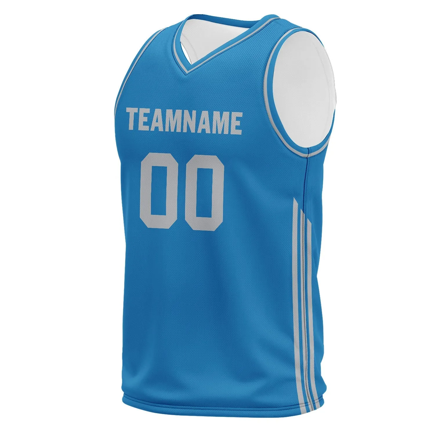 Custom Blue Classic Style Sports Uniform Basketball Jersey BBJ01-D020105-11