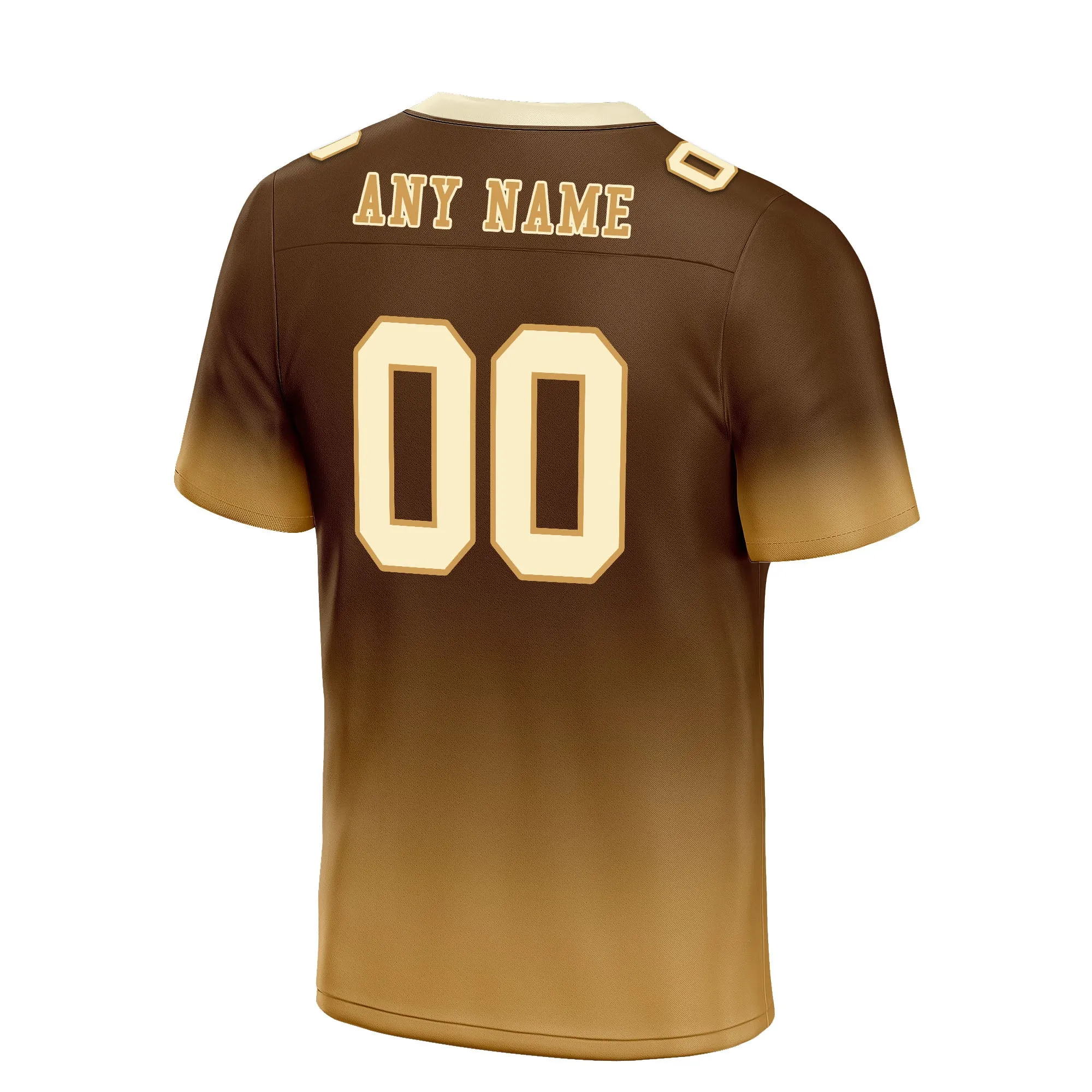Custom Camel Fade Fashion Personalized Authentic Football Jersey FBJ02-D06093
