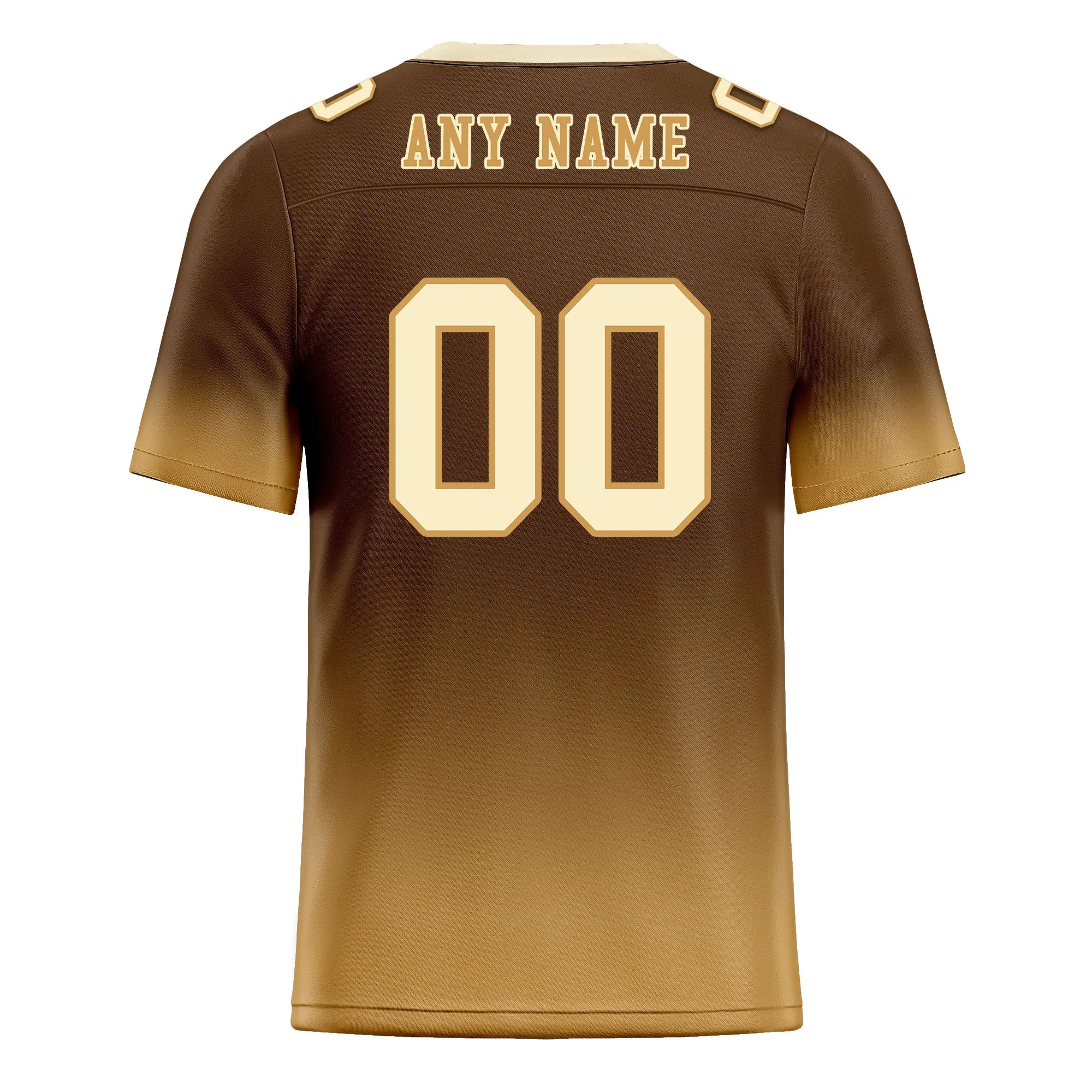 Custom Camel Fade Fashion Personalized Authentic Football Jersey FBJ02-D06093