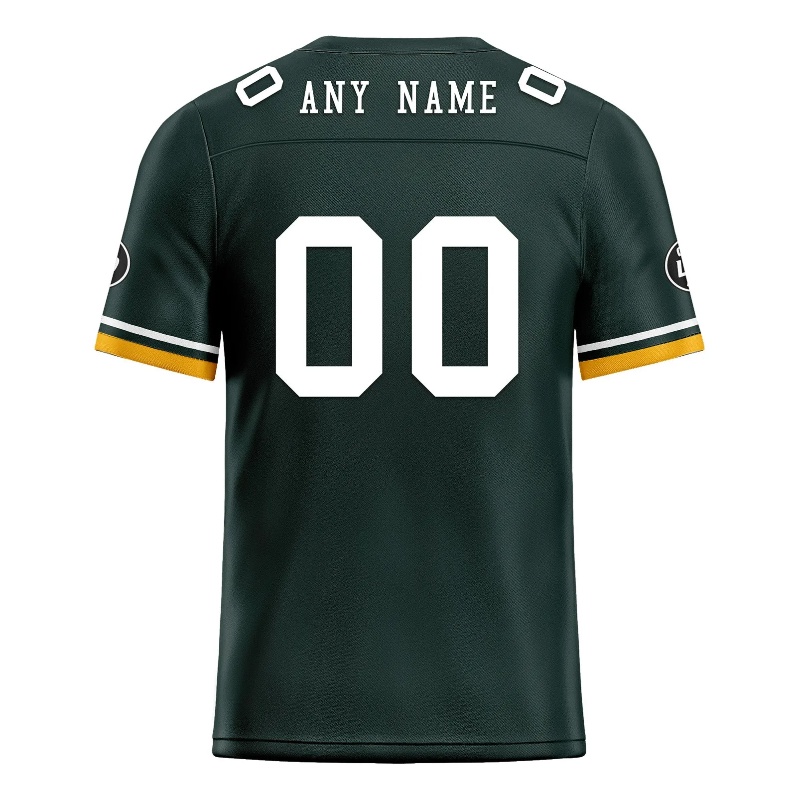 Custom Green Green Bay Personalized Authentic Football Jersey FBJ02-D020263-13