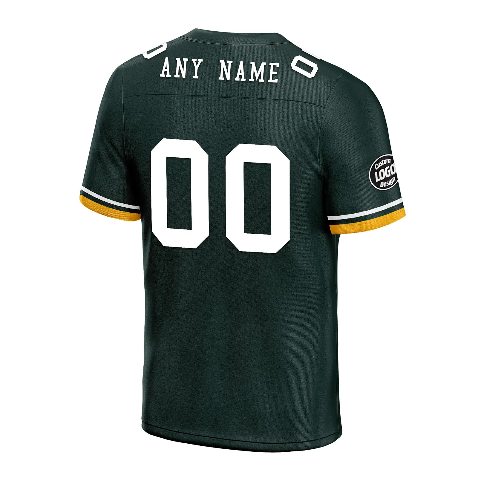 Custom Green Green Bay Personalized Authentic Football Jersey FBJ02-D020263-13