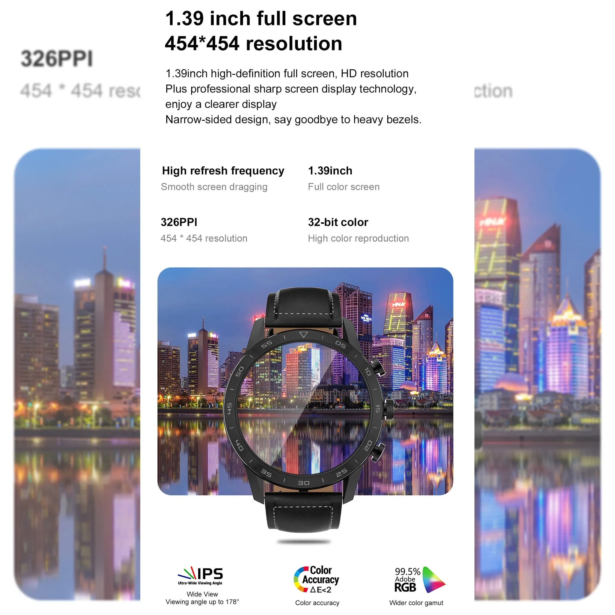 Doctor ECG Smartwatch Stainless steel Elegant Classic Style Bluetooth Calls