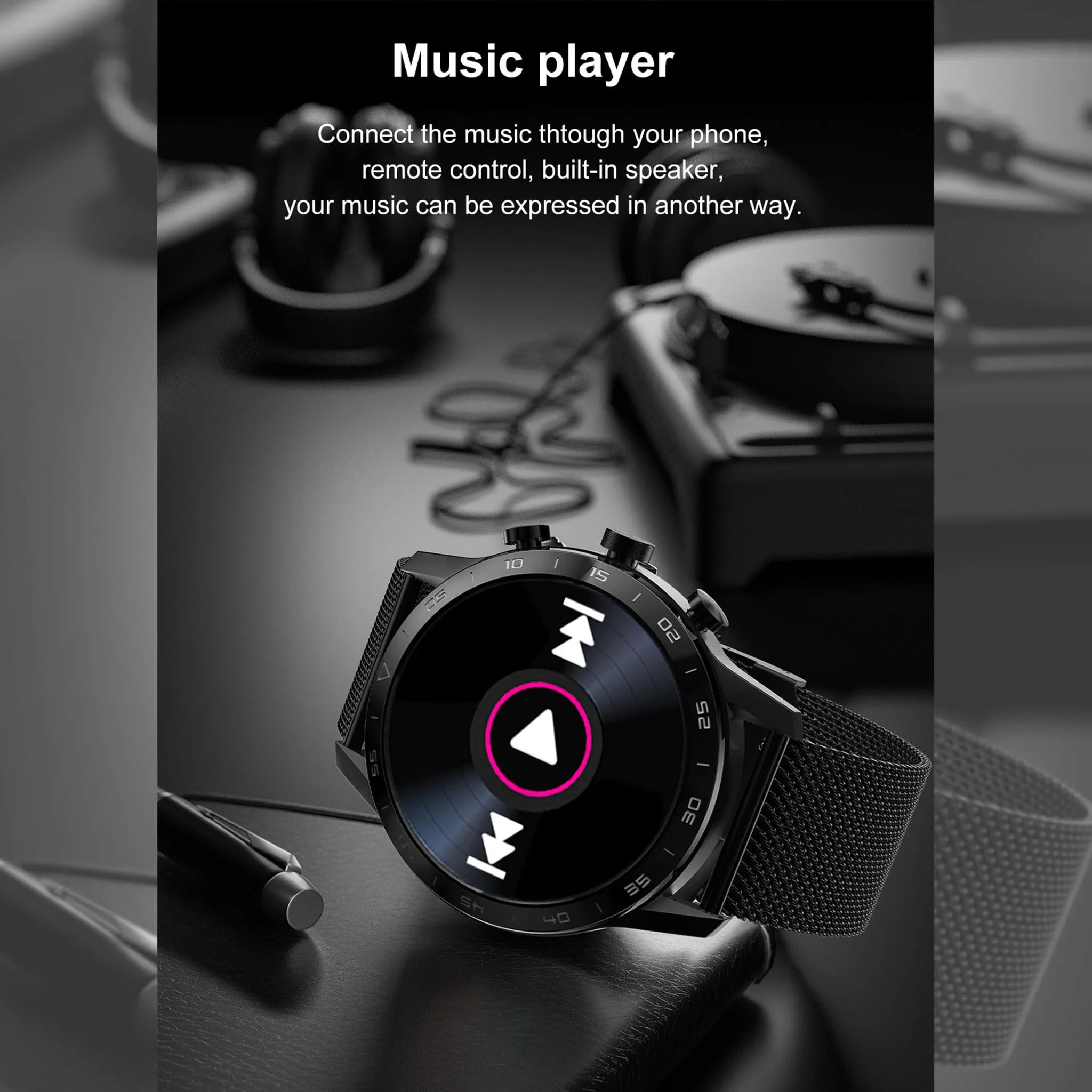 Doctor ECG Smartwatch Stainless steel Elegant Classic Style Bluetooth Calls