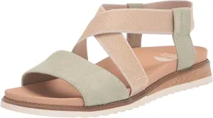 Dr. Scholl's Islander Pistachio Open Toe Slingback Slip On Strappy Flat Sandals