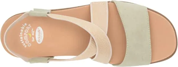 Dr. Scholl's Islander Pistachio Open Toe Slingback Slip On Strappy Flat Sandals