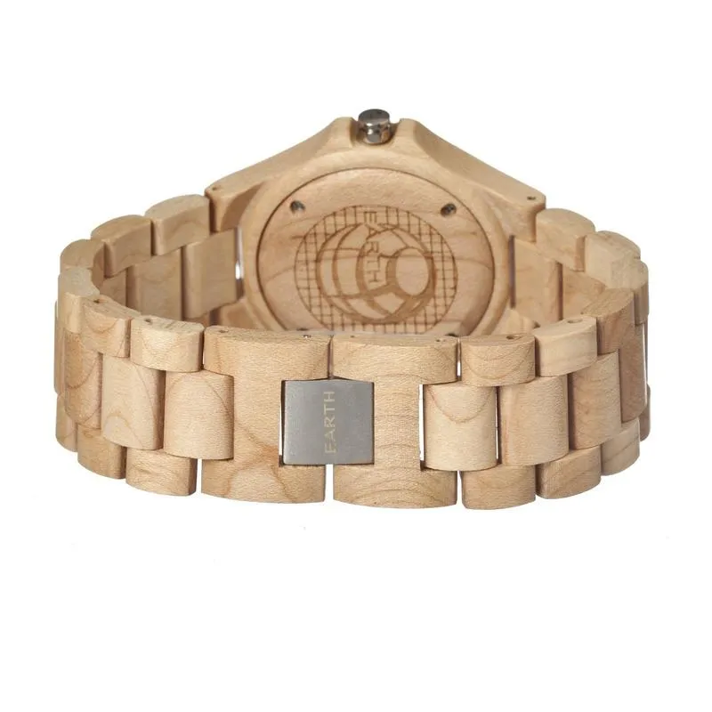 Earth Wood Phloem Bracelet Watch w/Date