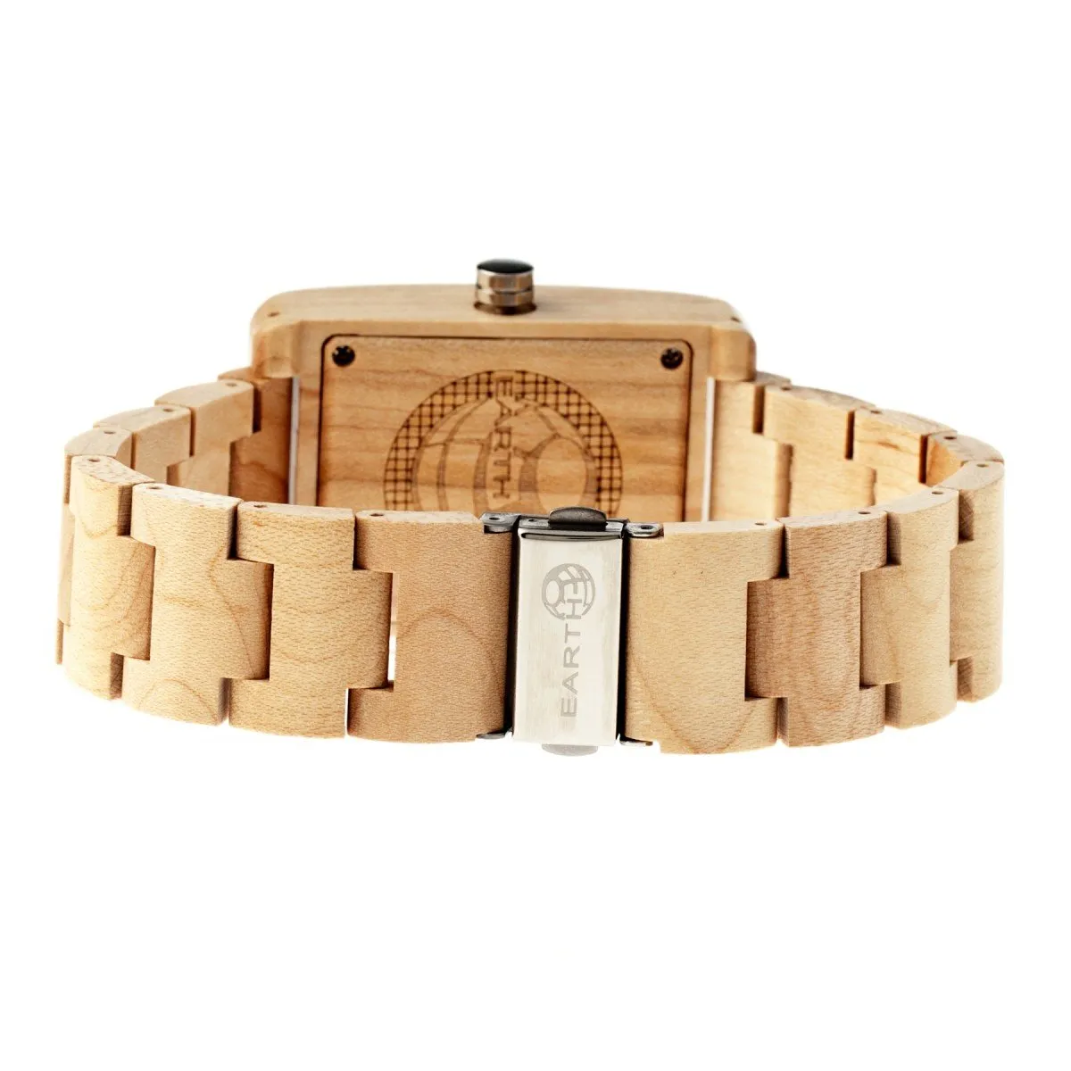 Earth Wood Trunk Bracelet Watch w/Date