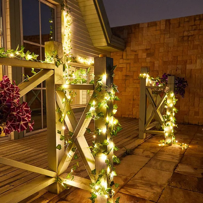 Eco-Friendly Solar Ivy String Lights