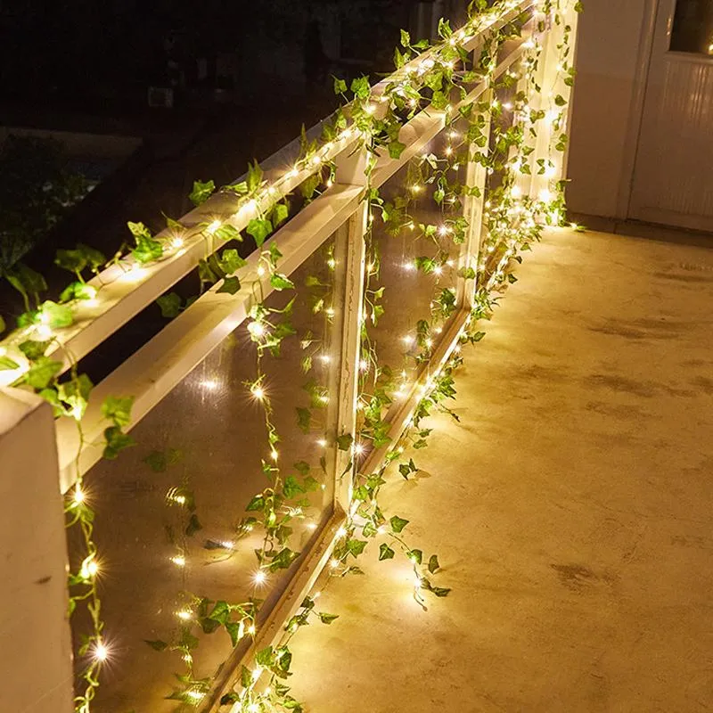 Eco-Friendly Solar Ivy String Lights