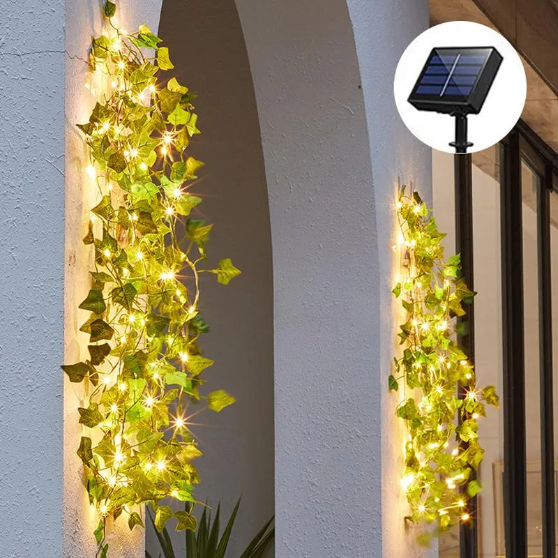 Eco-Friendly Solar Ivy String Lights