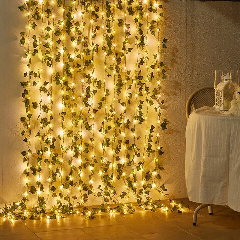Eco-Friendly Solar Ivy String Lights