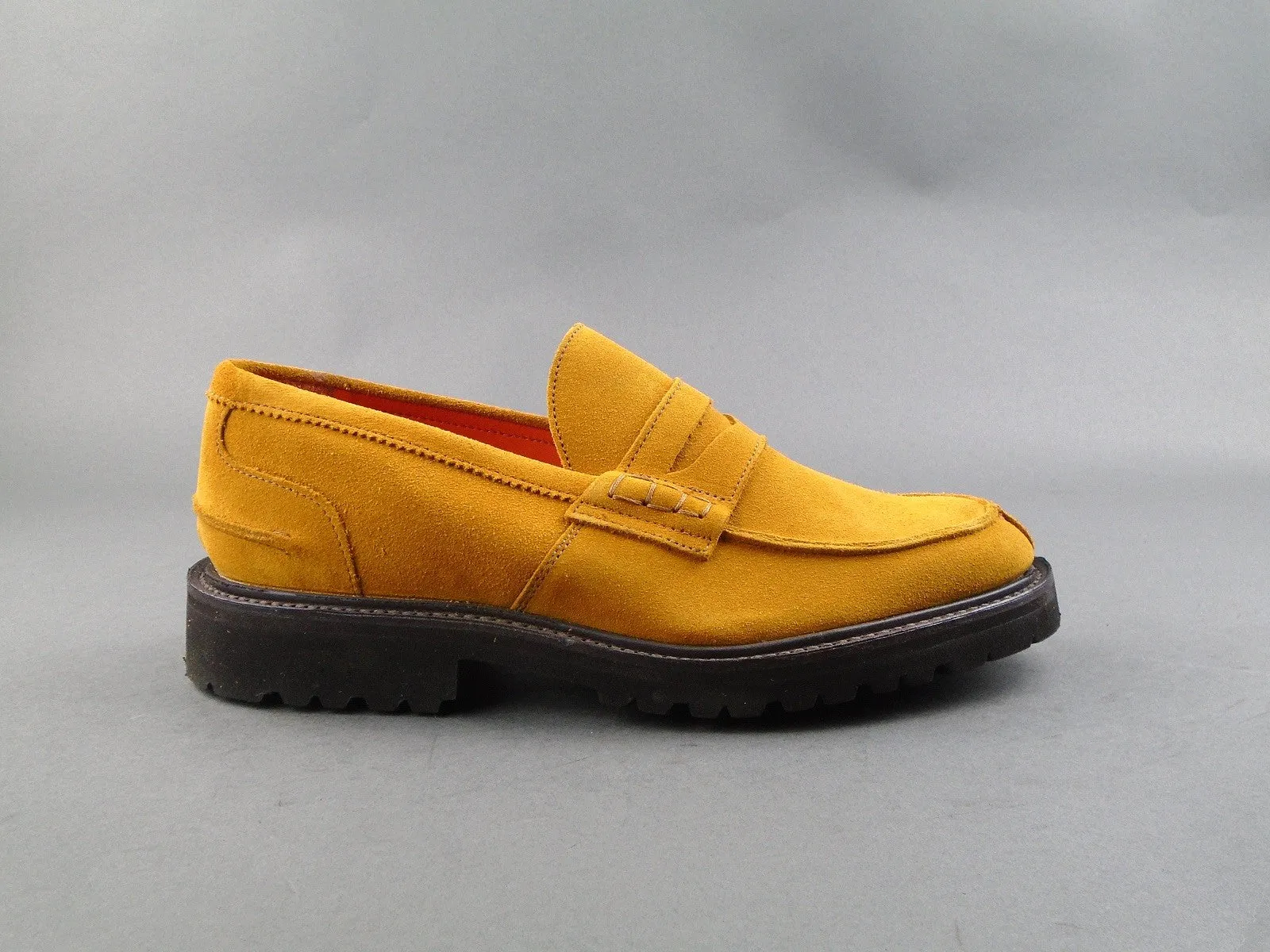 Eva Penny Loafer - Curry Suede