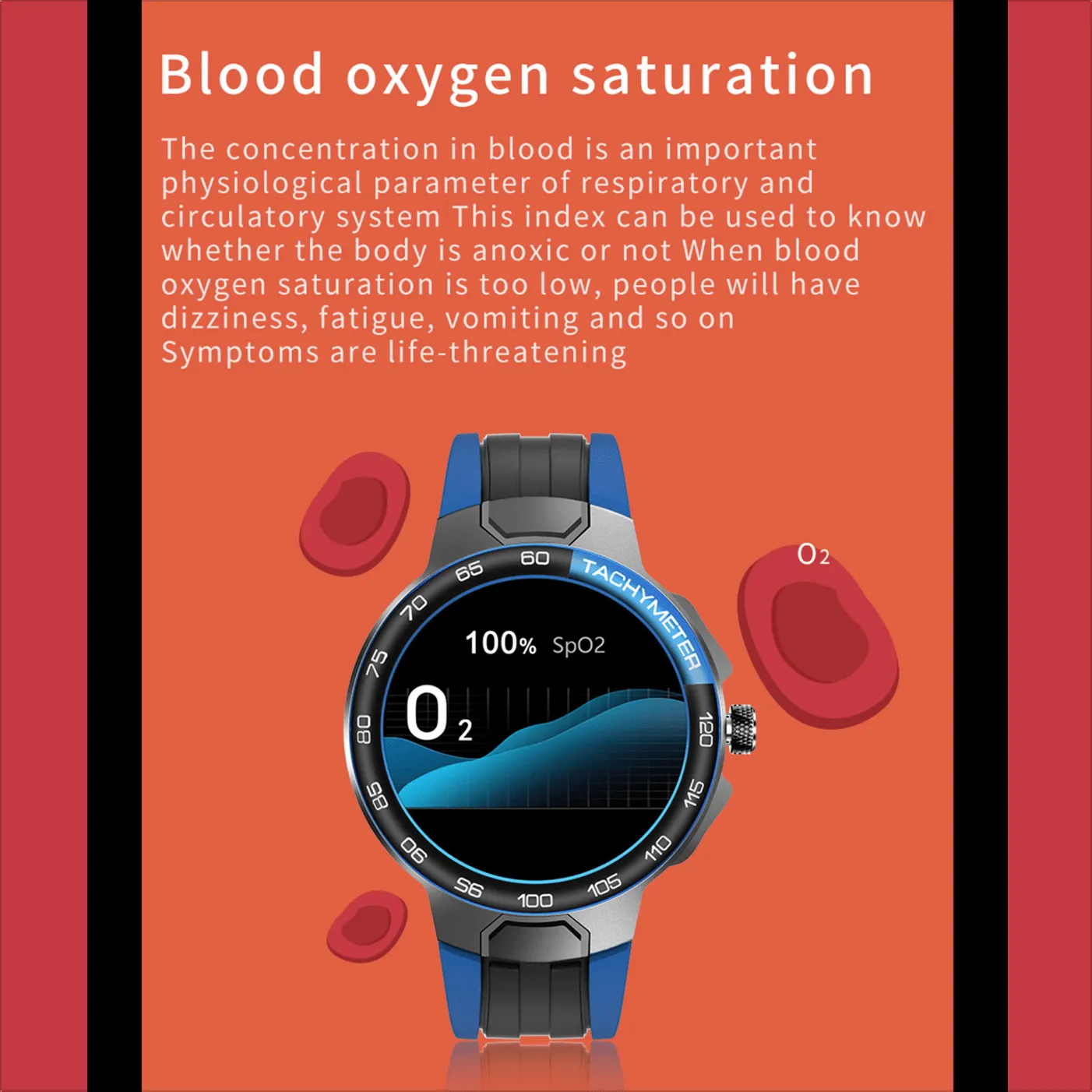 Everest Professional Sport Doctor Smartwatch Zinc Alloy Case Resistant Glass Mirror