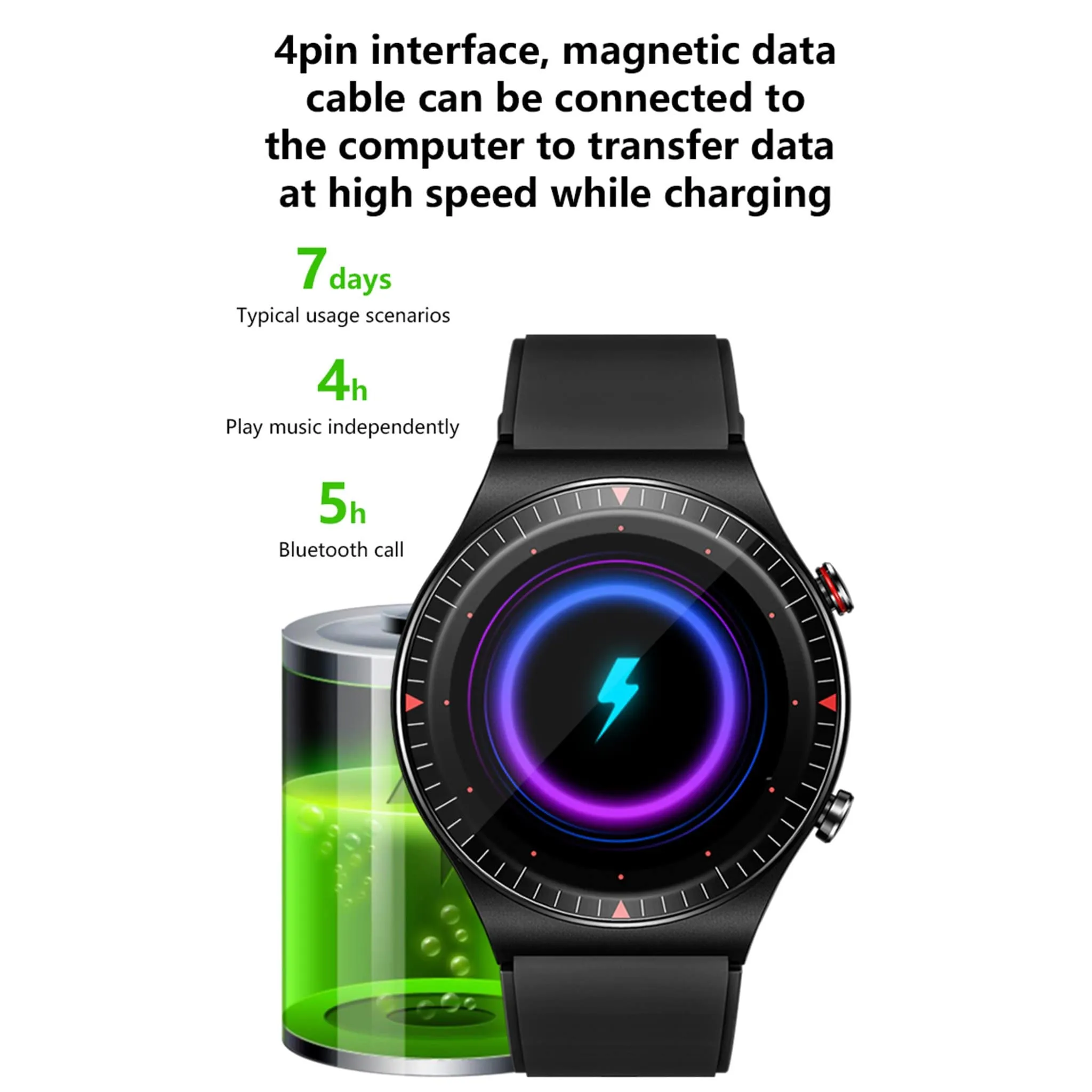 Fashion Smartwatch Voice Assistance Recording Make and Receive calls Voice Assistant
