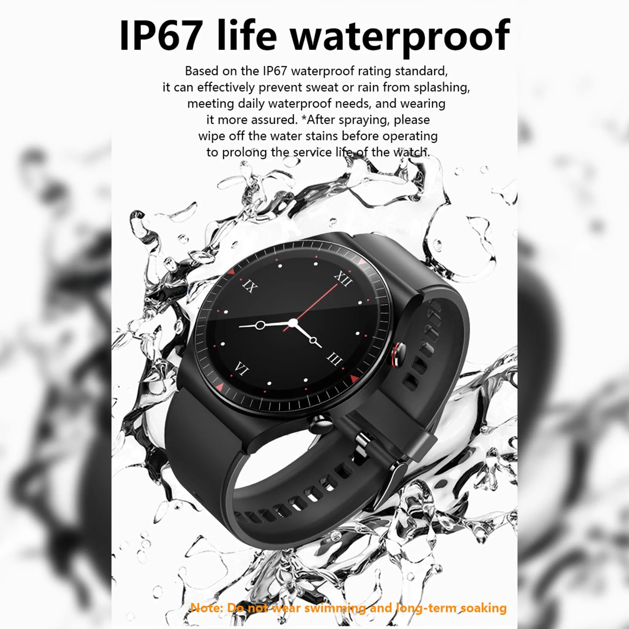 Fashion Smartwatch Voice Assistance Recording Make and Receive calls Voice Assistant