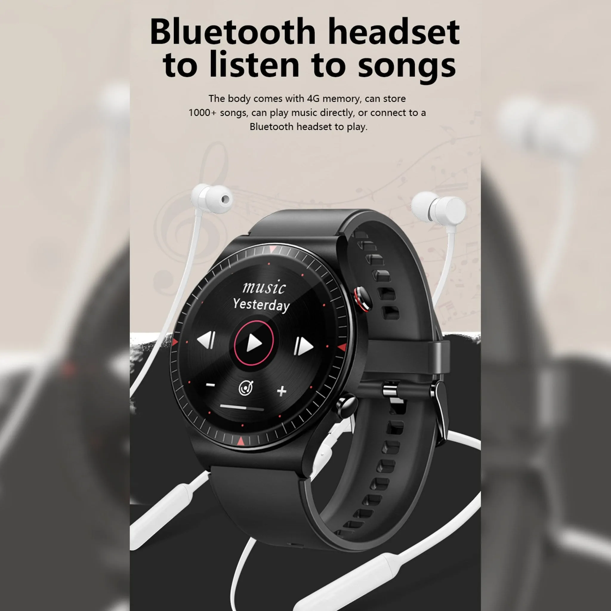 Fashion Smartwatch Voice Assistance Recording Make and Receive calls Voice Assistant
