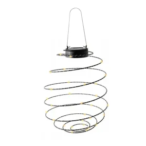 Hanging Metal Spiral LED Solar Light