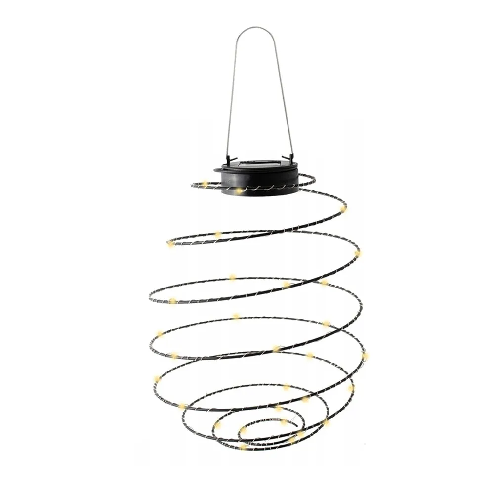 Hanging Metal Spiral LED Solar Light