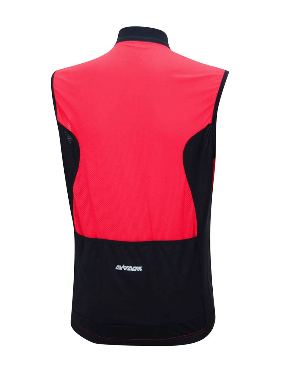 Herren Fahrradtrikot Ärmellos Comfort Line Rot Schwarz