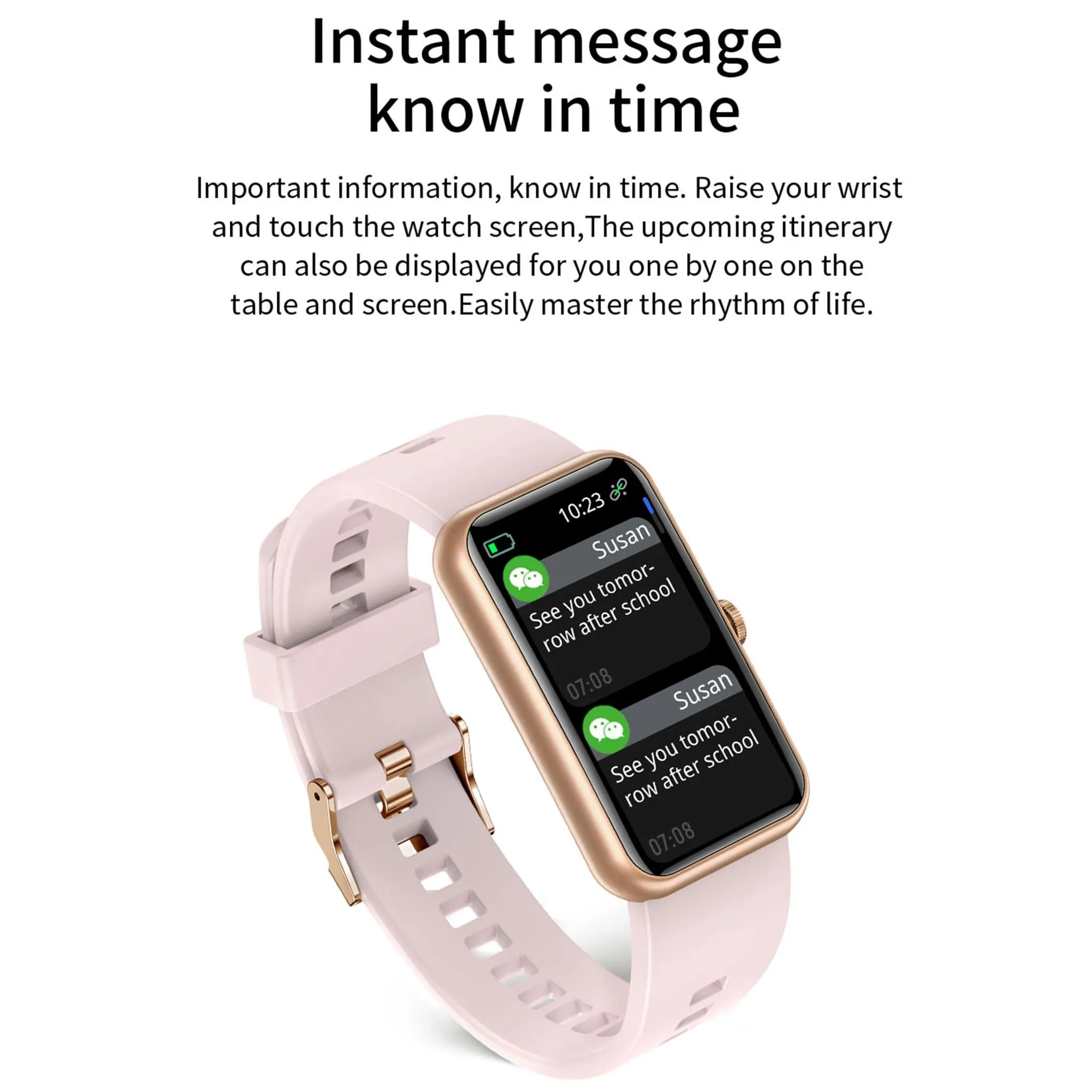 Horizon Sport Health Monitoring Smartwatch Large Screen Women's Health Management