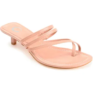 Journee Collection Womens Faux Leather Strappy Strappy Sandals
