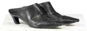 Khaite Black western Leather Mules UK 6.5 EU 39.5 👠