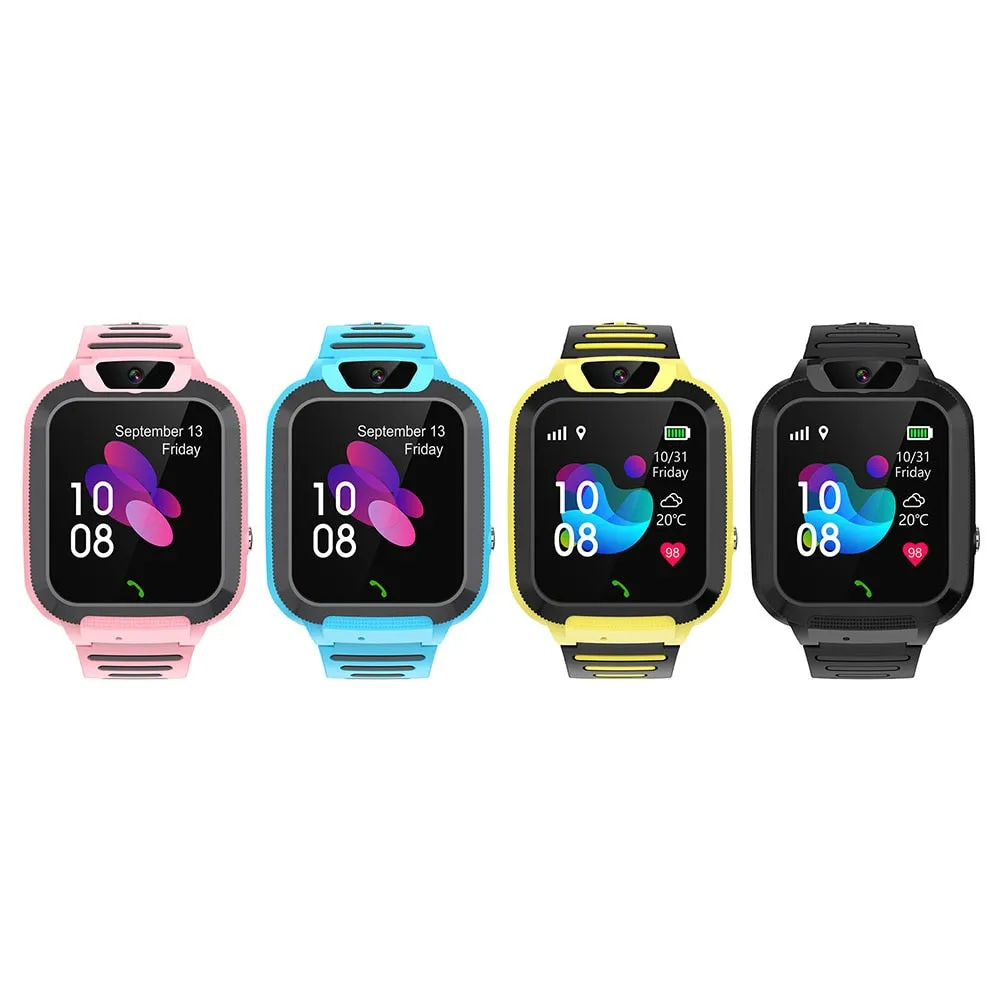 Kids Smart Watch SOS Call LBS Tracker Location Sim Card Kid Watch Camera Voice Chat IP68 Waterproof Smartwatch For Children