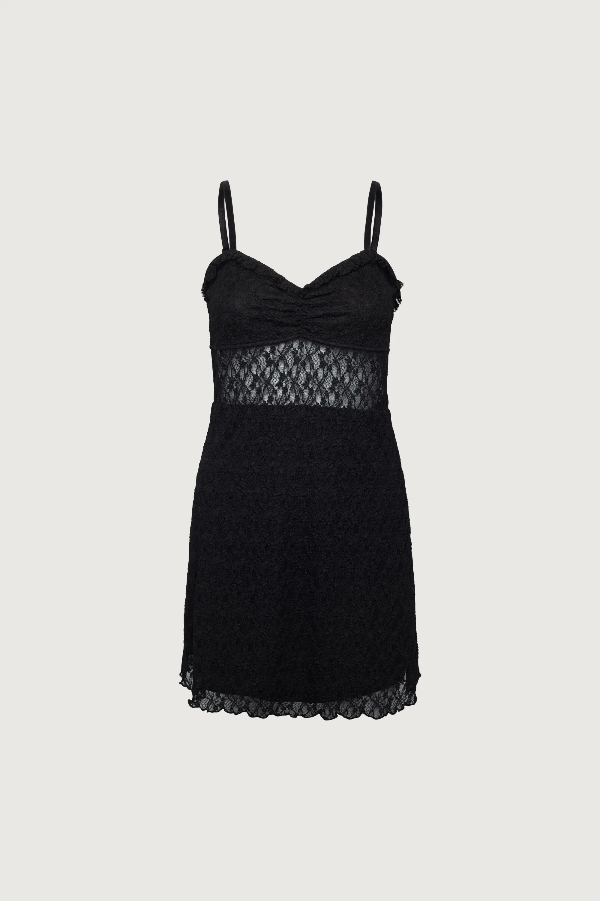 LACE BUSTIER MINI DRESS