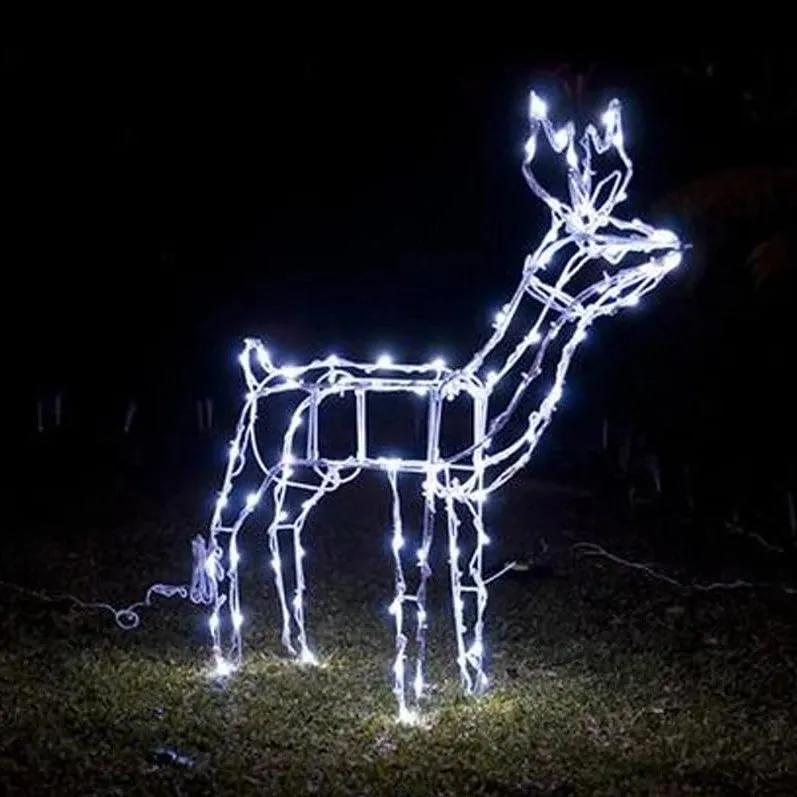 LED Solar Standing or Feeding Reindeer