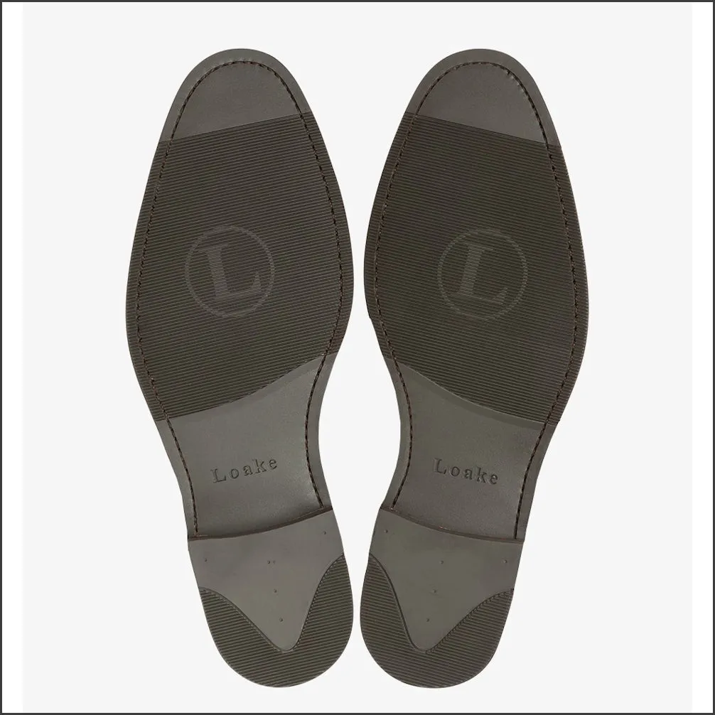 Loake Cannon Brown Suede Buckle Monk Shoe@