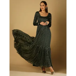 Monk & Mei Reah-Anarkali-Green