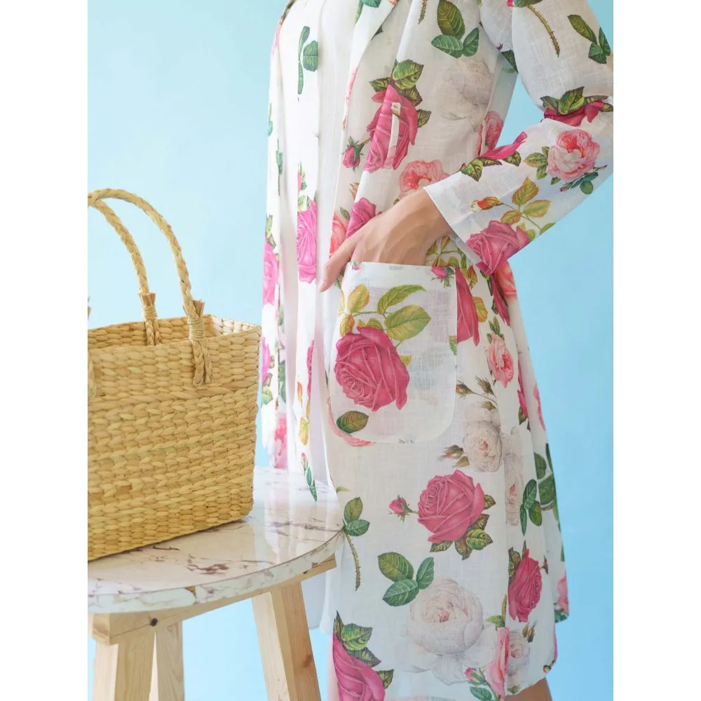 MONK & MEI Spring Dress Set Ivory White (Set of 2)