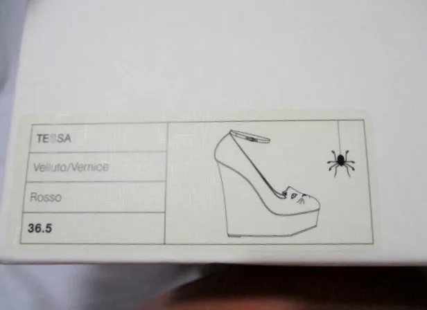 NEW CHARLOTTE OLYMPIA TESSA CAT KITTY WEDGE HEEL Shoe 36.5 6 RED
