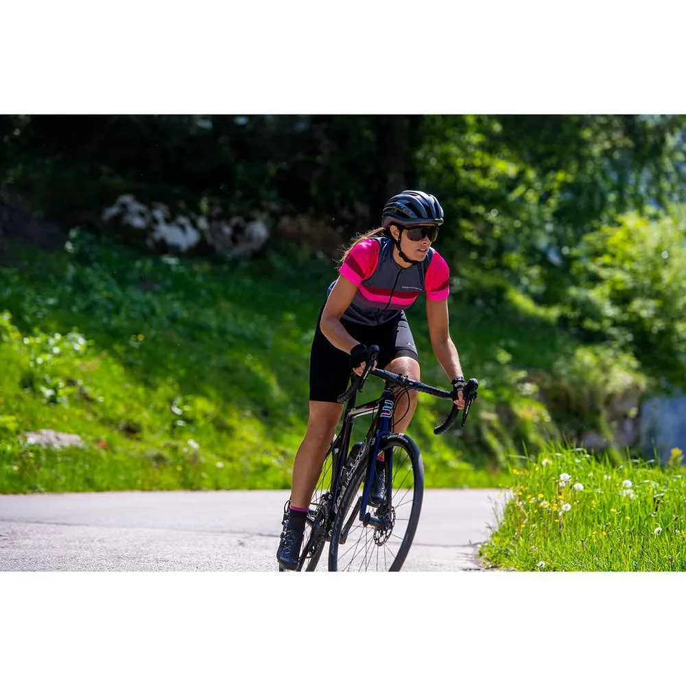 Northwave Origin Womens Jersey Short Sleeve - Gray/Magenta