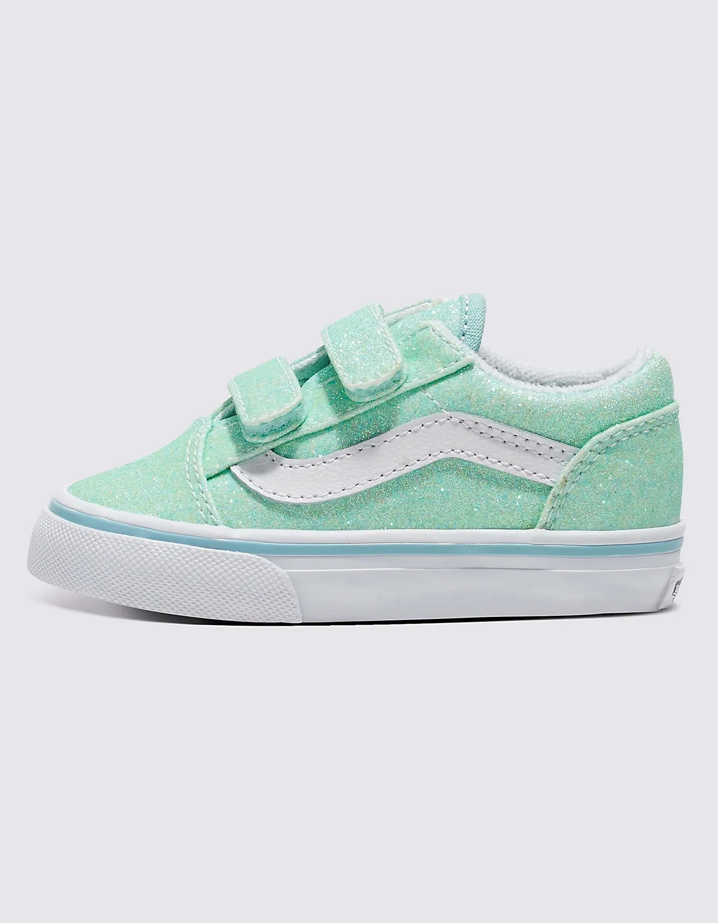 Old Skool V Glitter Pastel Blue Shoes (Little Kids)