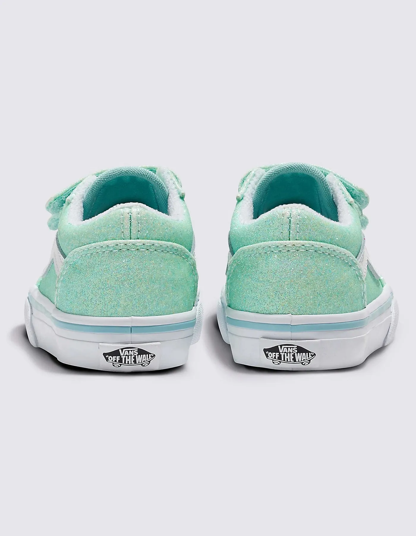 Old Skool V Glitter Pastel Blue Shoes (Little Kids)