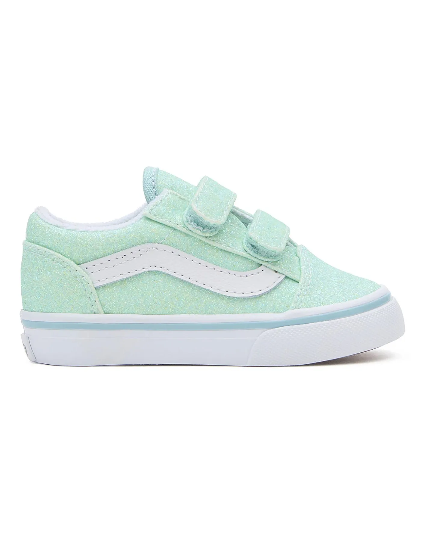 Old Skool V Glitter Pastel Blue Shoes (Little Kids)