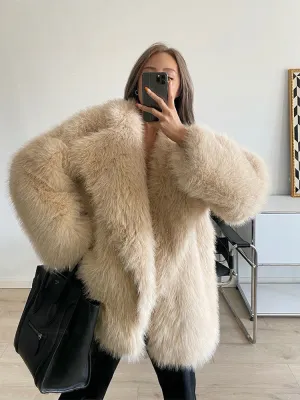 Pelliccia ecologica Monique donna oversize