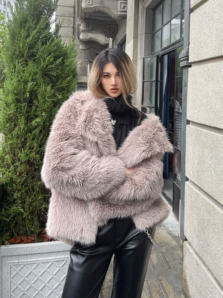 Pelliccia ecologica Monique donna oversize