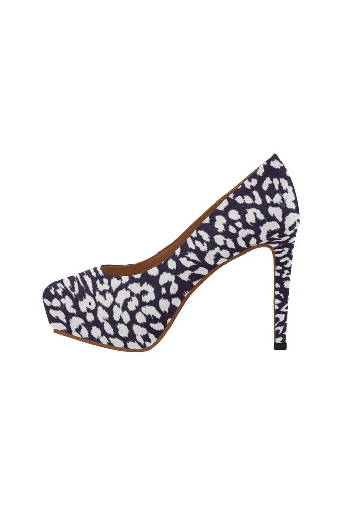 Purple Leopard Women's High Heels